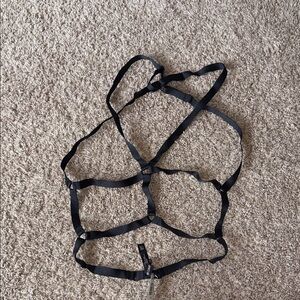 Torrid Curve black strappy harness size 1/2